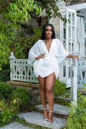 Center of Attention White Sequin Dress Clothing Ellaé Lisqué