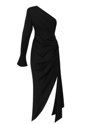 Everything Exclusive Black Satin Dress Clothing Ellaé Lisqué