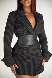Juliette Black Faux Leather Corset Belt Apparel & Accessories Ellaé Lisqué