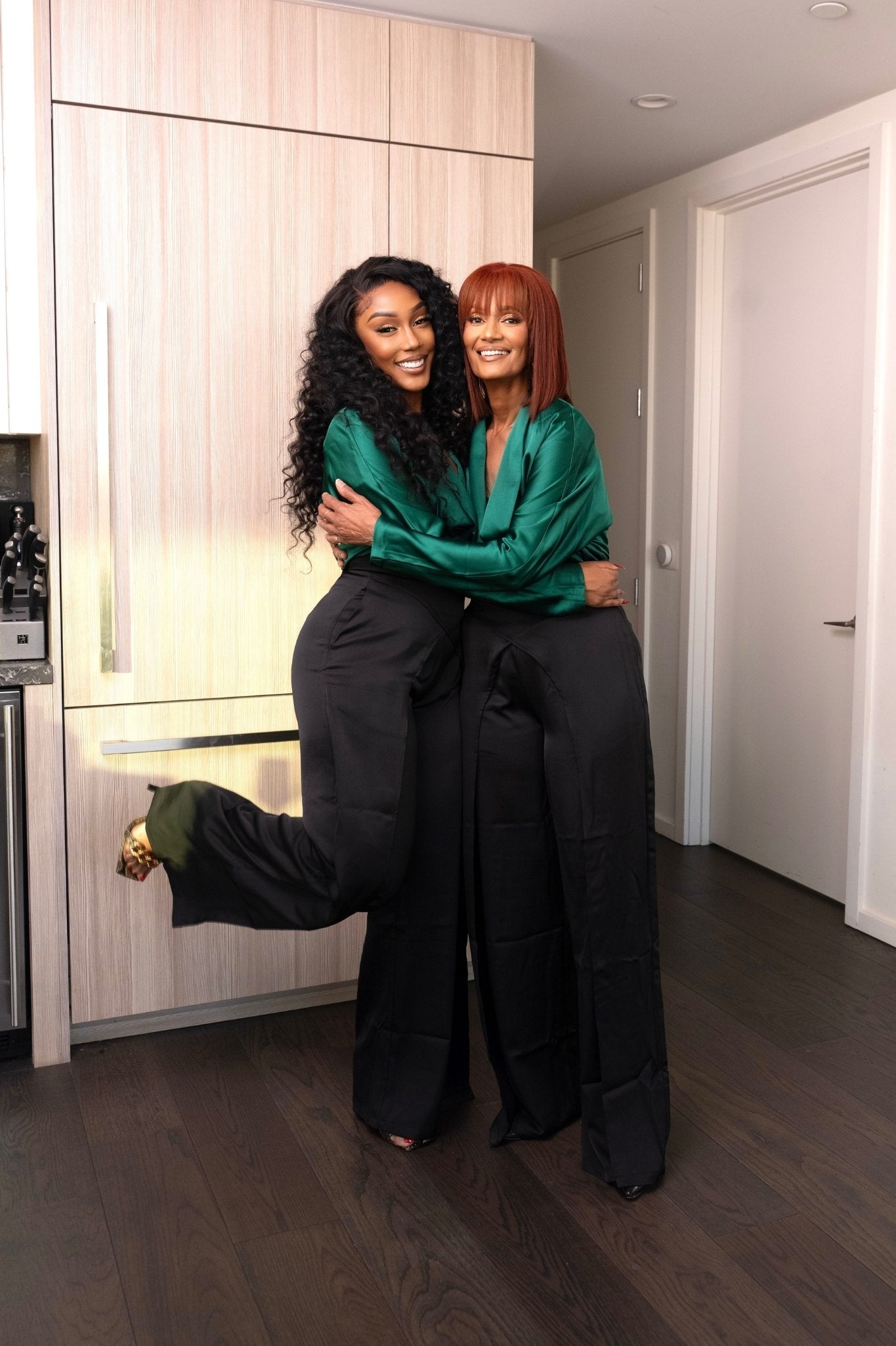 Valentina Green Satin Bodysuit Clothing Ellaé Lisqué