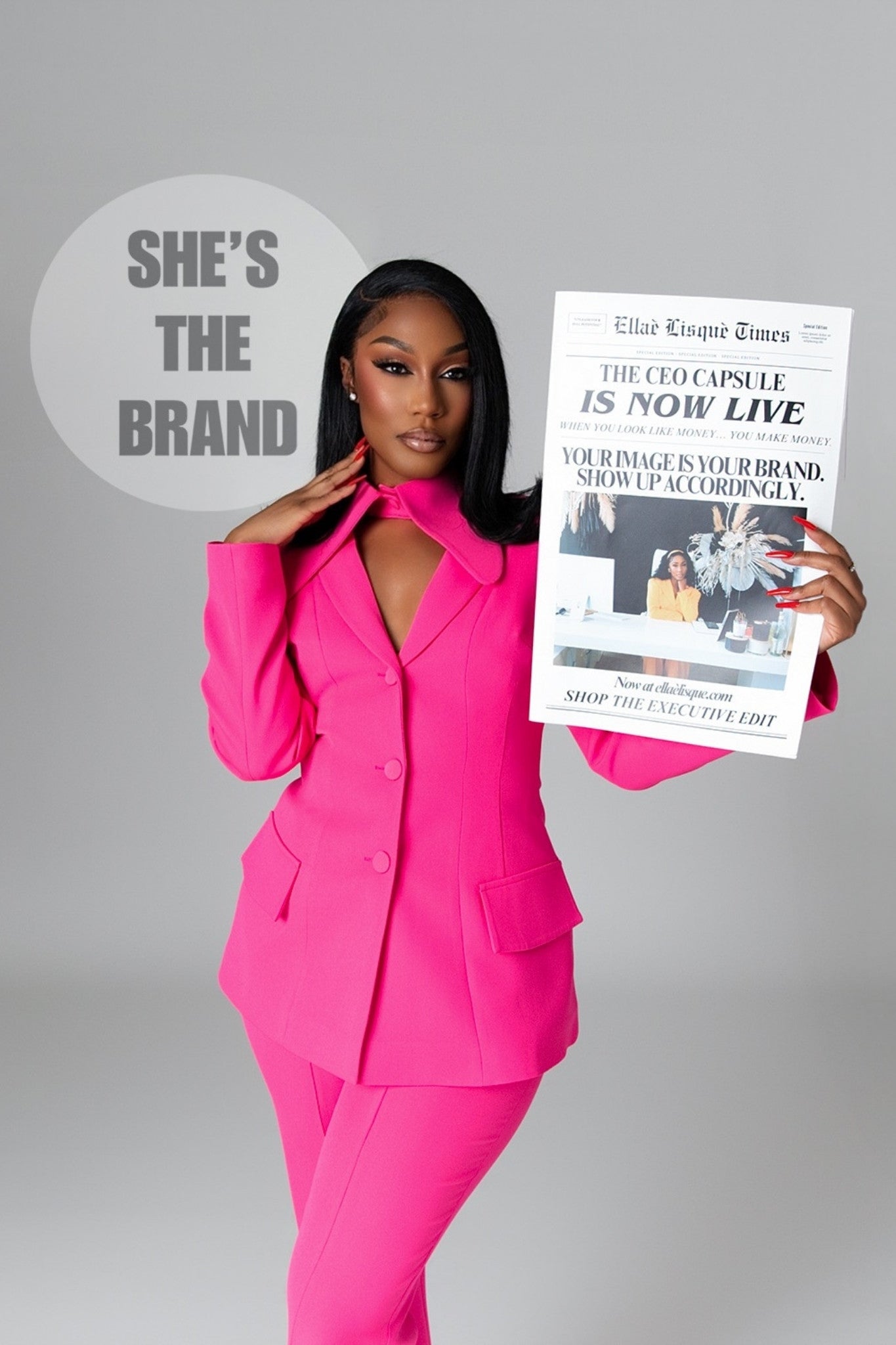 Monet Hot Pink Power Suit Clothing Ellaé Lisqué