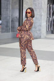 Dreya Leopard Print Trouser Pants