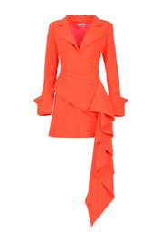 Not Ya Average Orange Blazer Dress Clothing Ellaé Lisqué