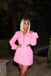 Roxie Pink Skirt Suit Clothing Ellaé Lisqué