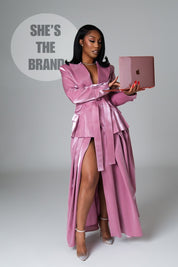 Iris Pink Skirt Suit Clothing Ellaé Lisqué