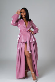 Iris Pink Skirt Suit Clothing Ellaé Lisqué