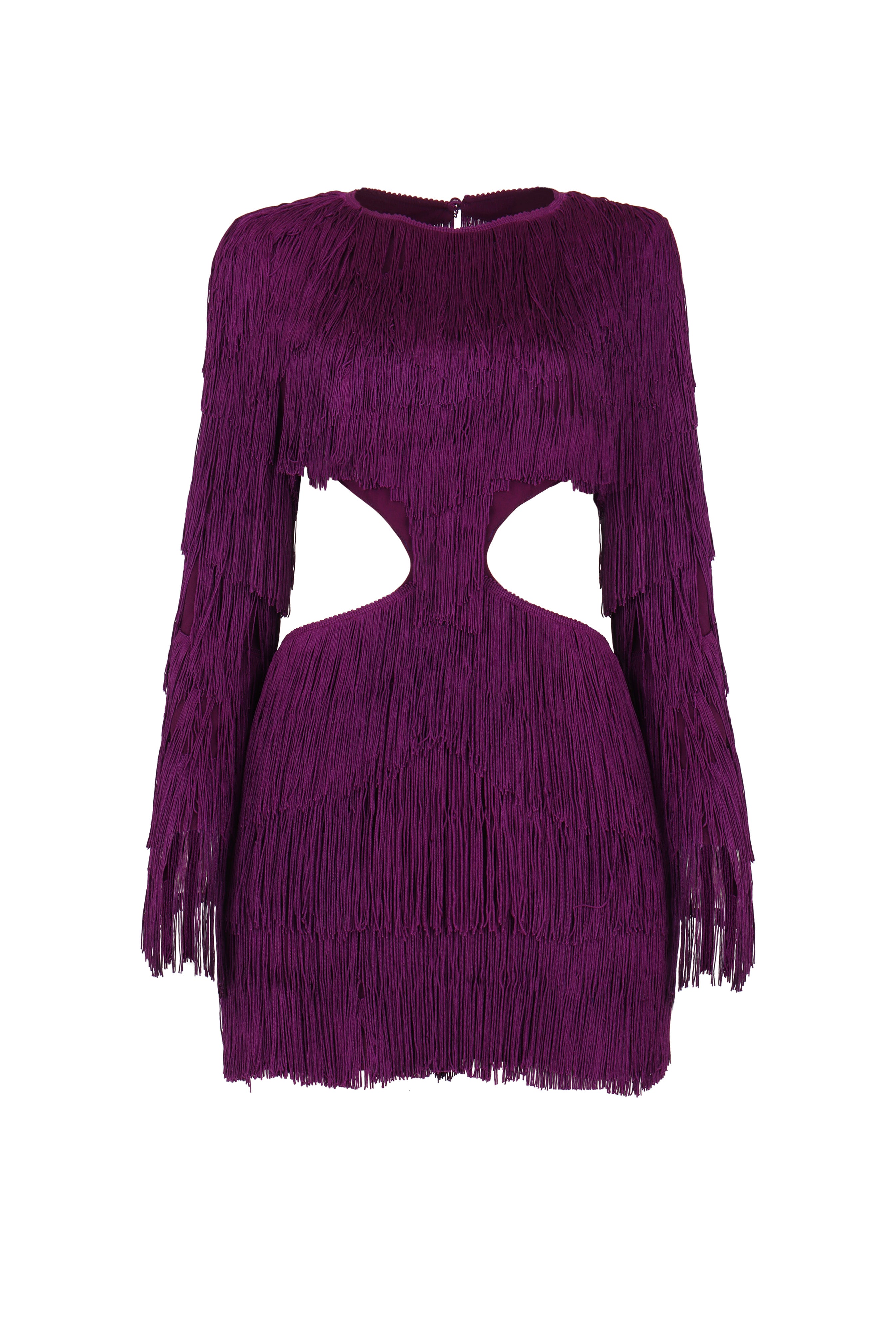 Set Me Free Purple Fringe Dress Clothing Ellaé Lisqué
