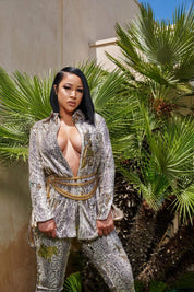 Waiting on Bae Snake Skin Sequin Dress Clothing Ellaé Lisqué