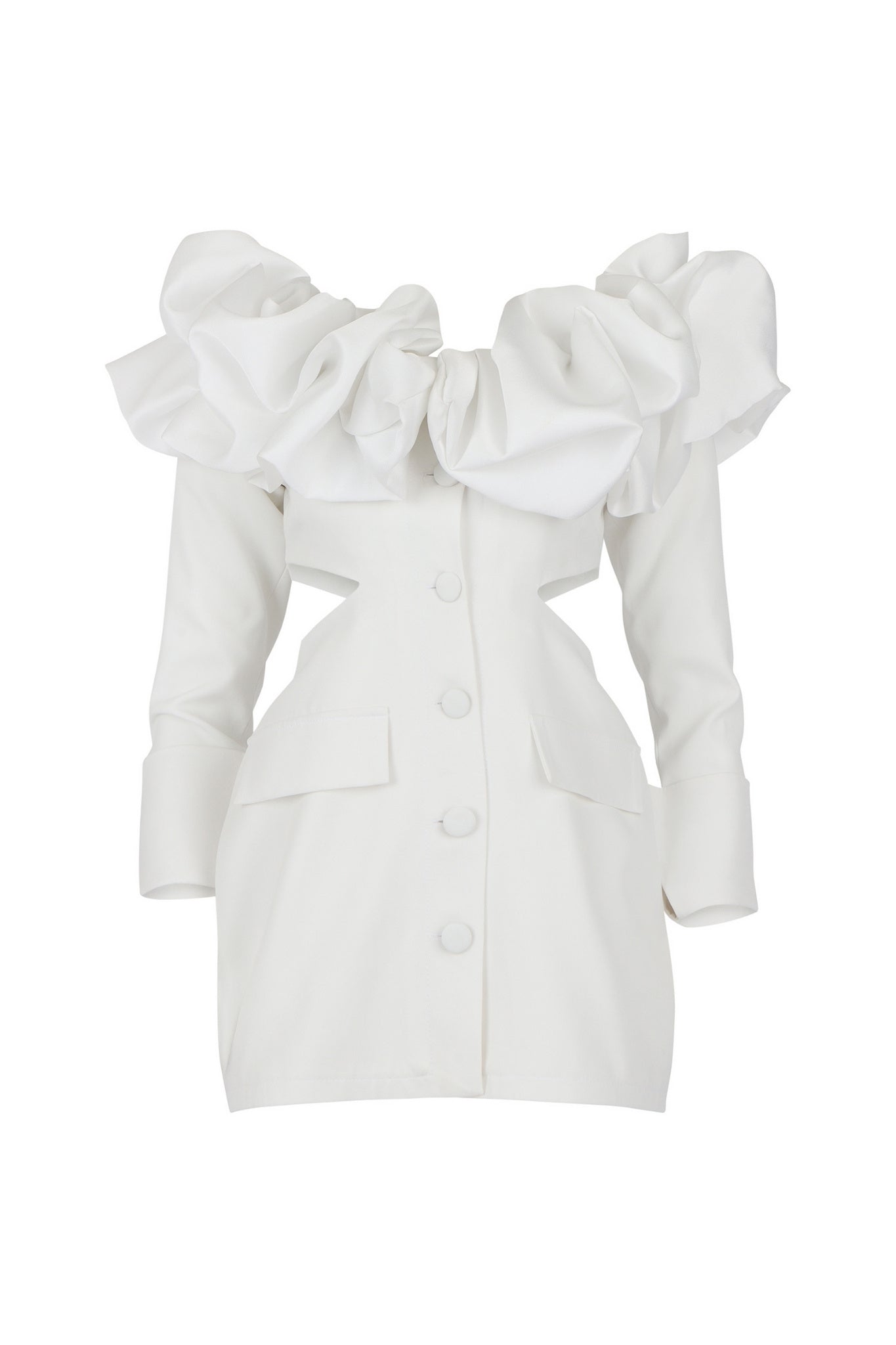 Crush on Me White Blazer Dress Clothing Ellaé Lisqué