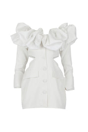 Crush on Me White Blazer Dress Clothing Ellaé Lisqué