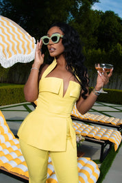 Blair Yellow Capri Set Clothing Ellaé Lisqué