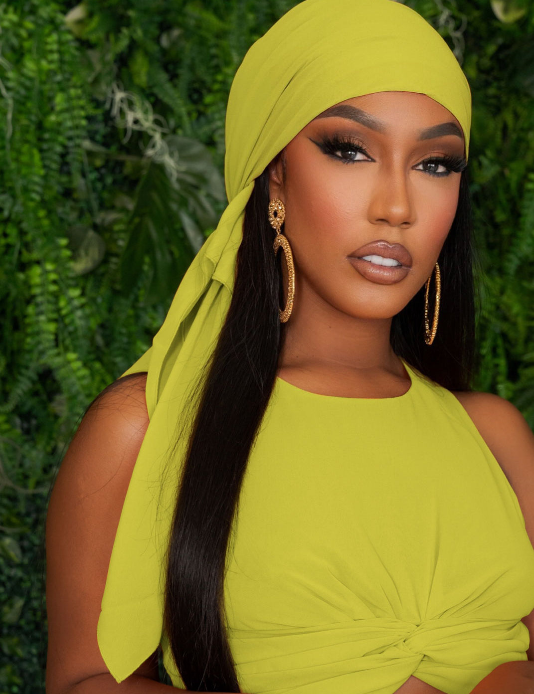 Glam Vacay Green Scarf Apparel & Accessories Ellaé Lisqué