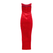 Way 2 Sexy Red Velvet Dress Clothing Ellaé Lisqué