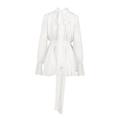 Sexy Sasha White Chiffon Wrap Dress Clothing Ellaé Lisqué