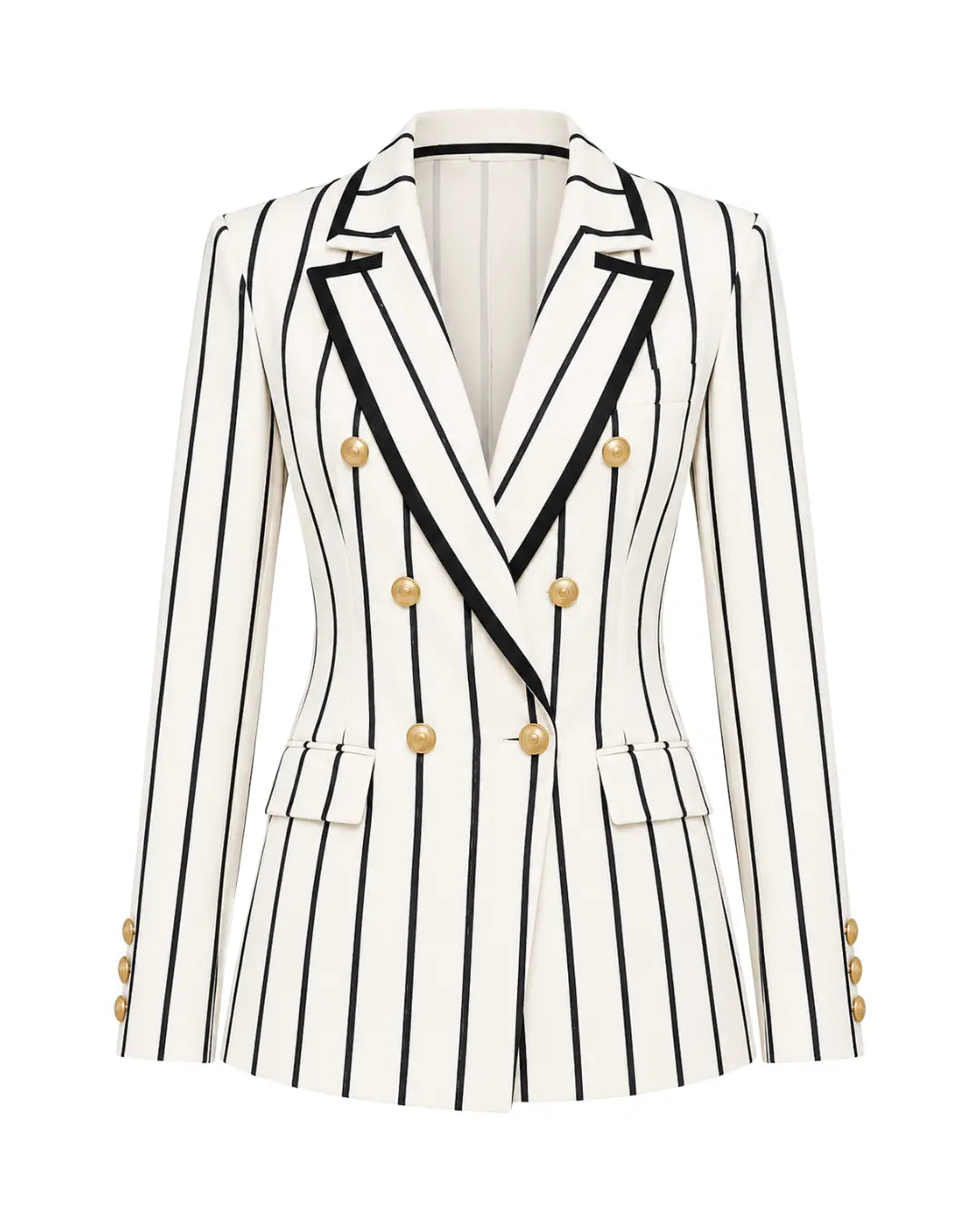 Lauren White Pinstripe Suit Set