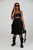 Ava Black Pleated Skirt Set