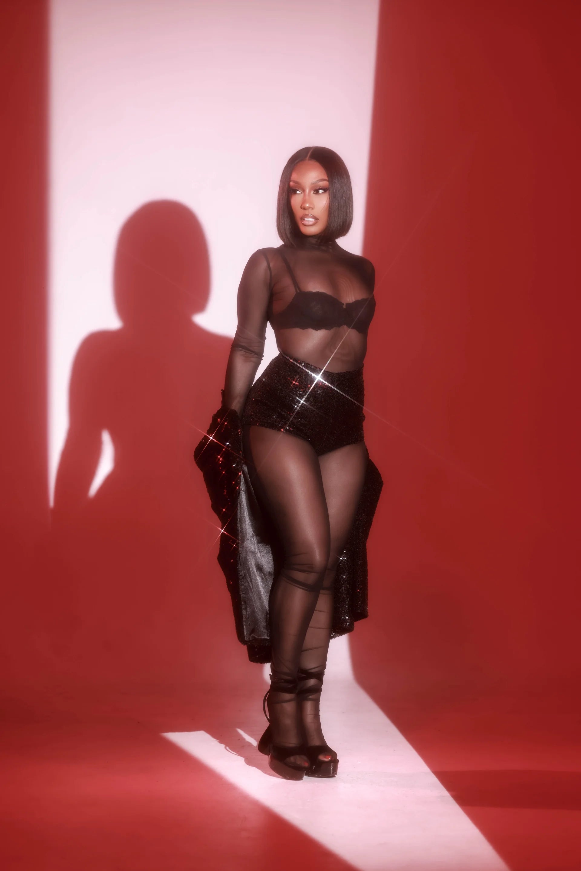 Nia Black 2-Piece Blazer Shorts Set Clothing Ellaé Lisqué