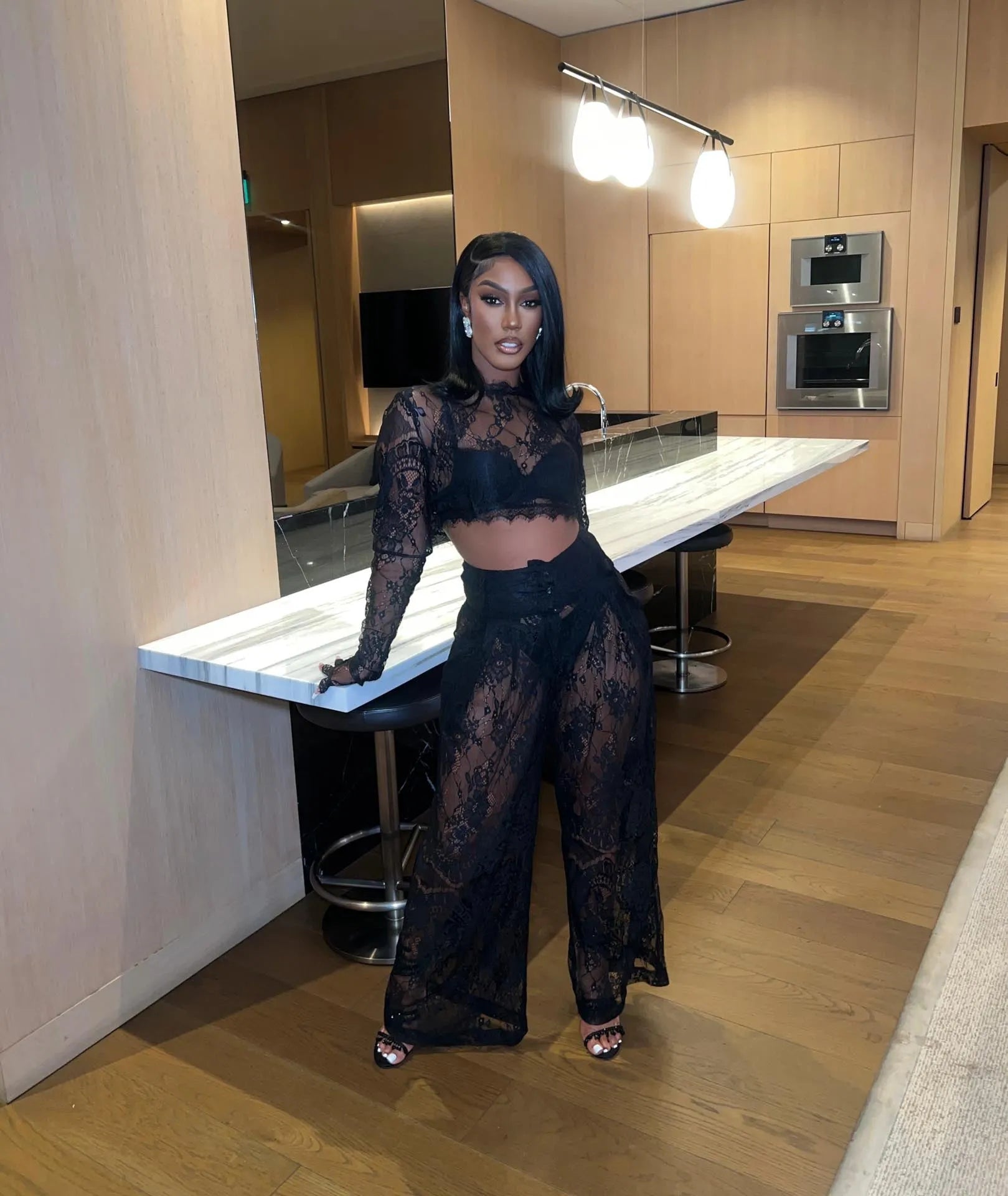 Divine Woman Black Lace Set Clothing Ellaé Lisqué