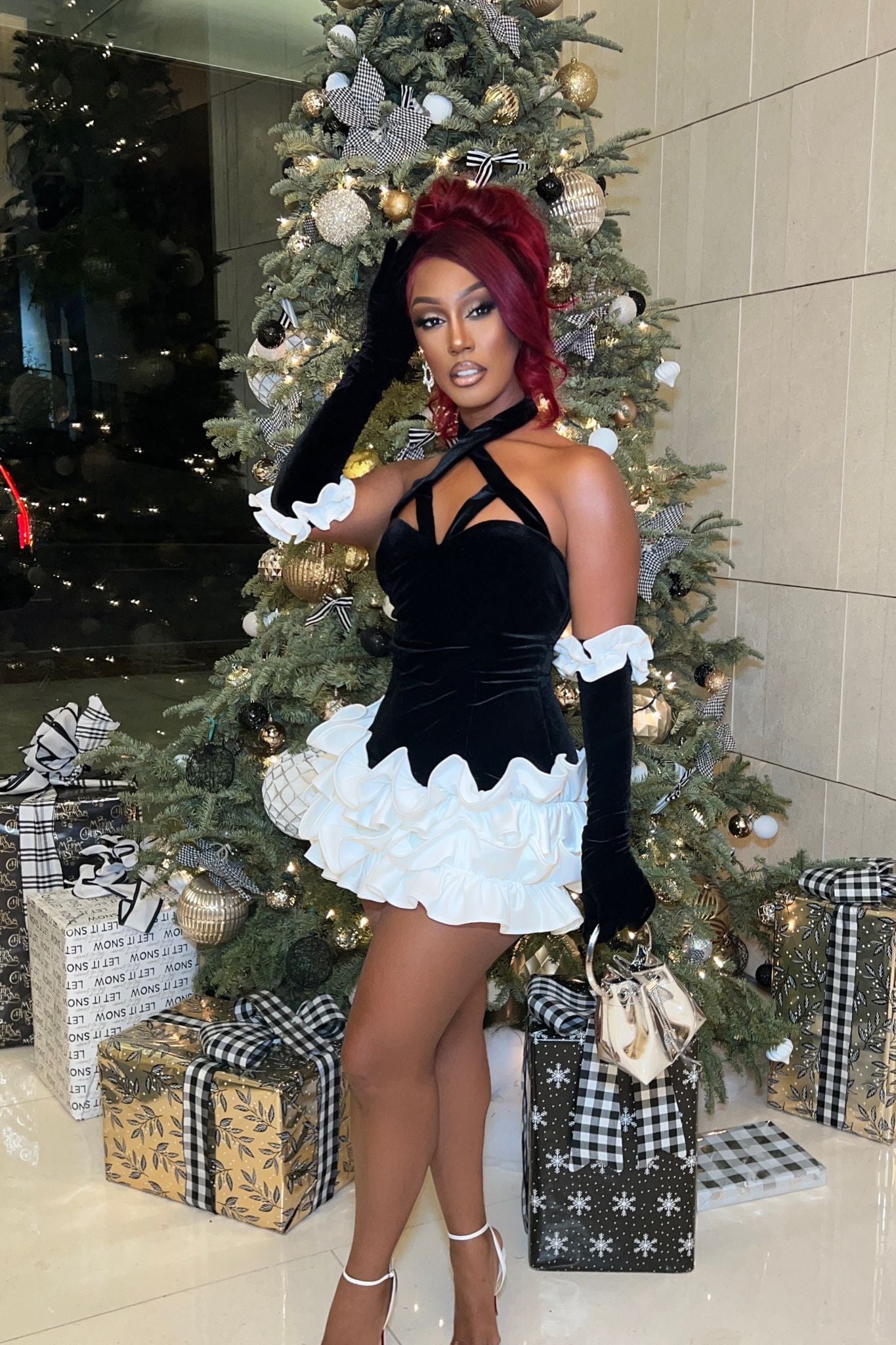 Dreaming of You Black Velvet Gloves Apparel & Accessories Ellaé Lisqué