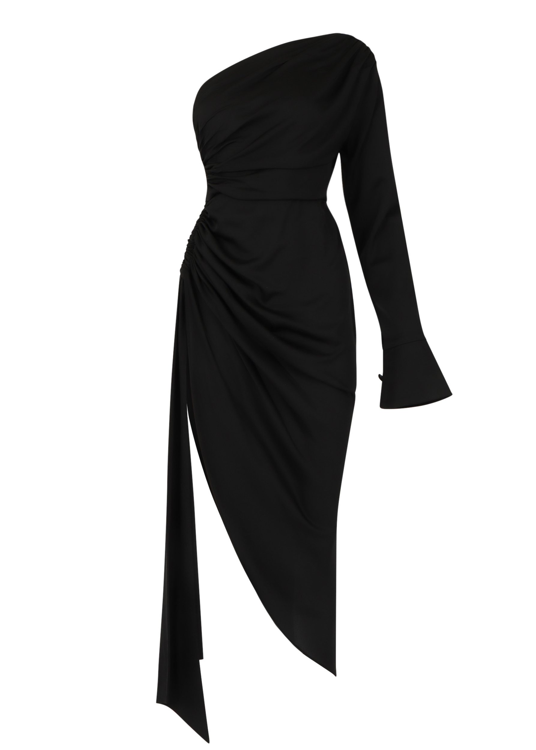 Everything Exclusive Black Satin Dress for Curve and Plus Size Clothing Ellaé Lisqué