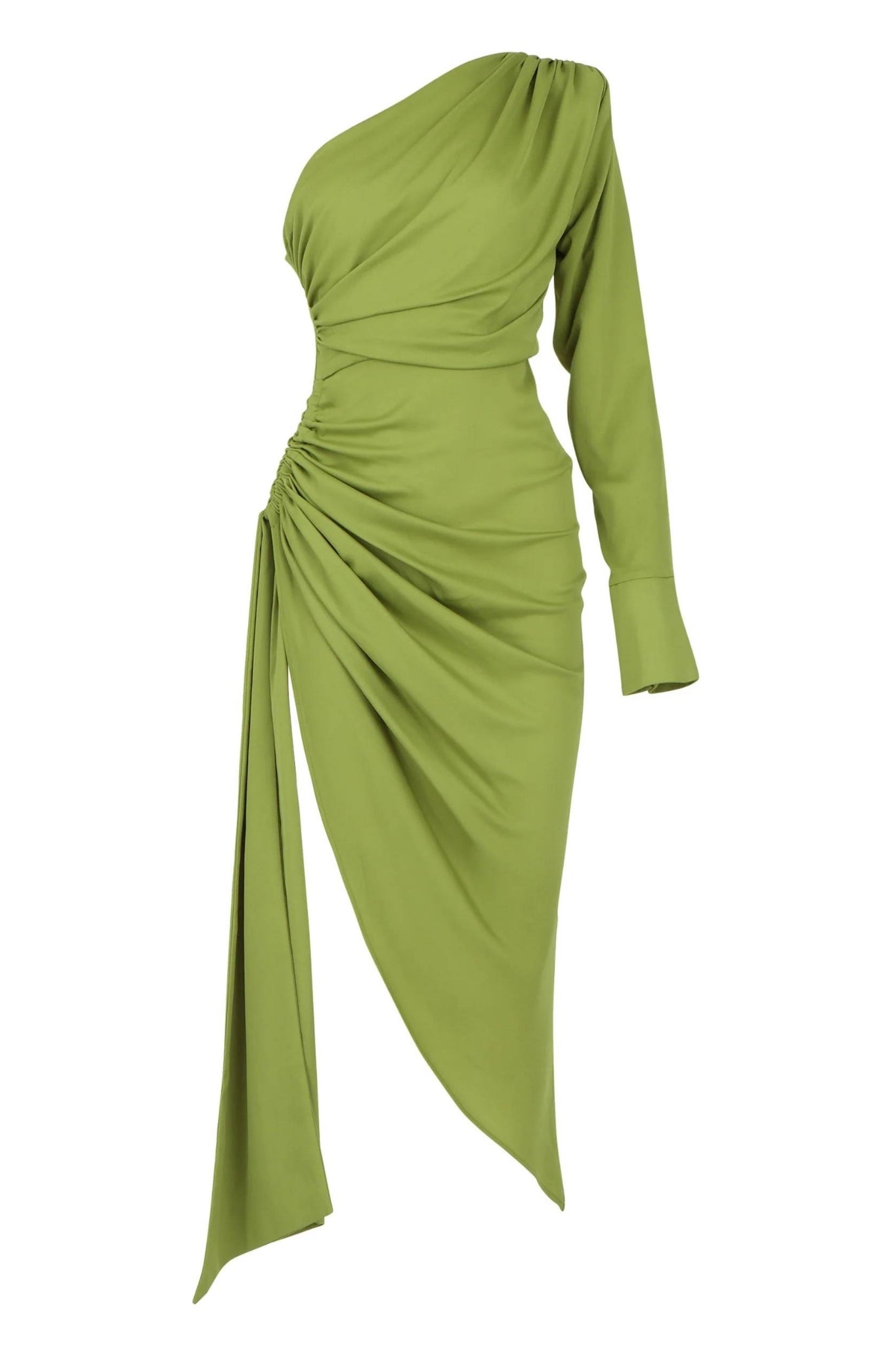Everything Exclusive Green Satin Dress Clothing Ellaé Lisqué