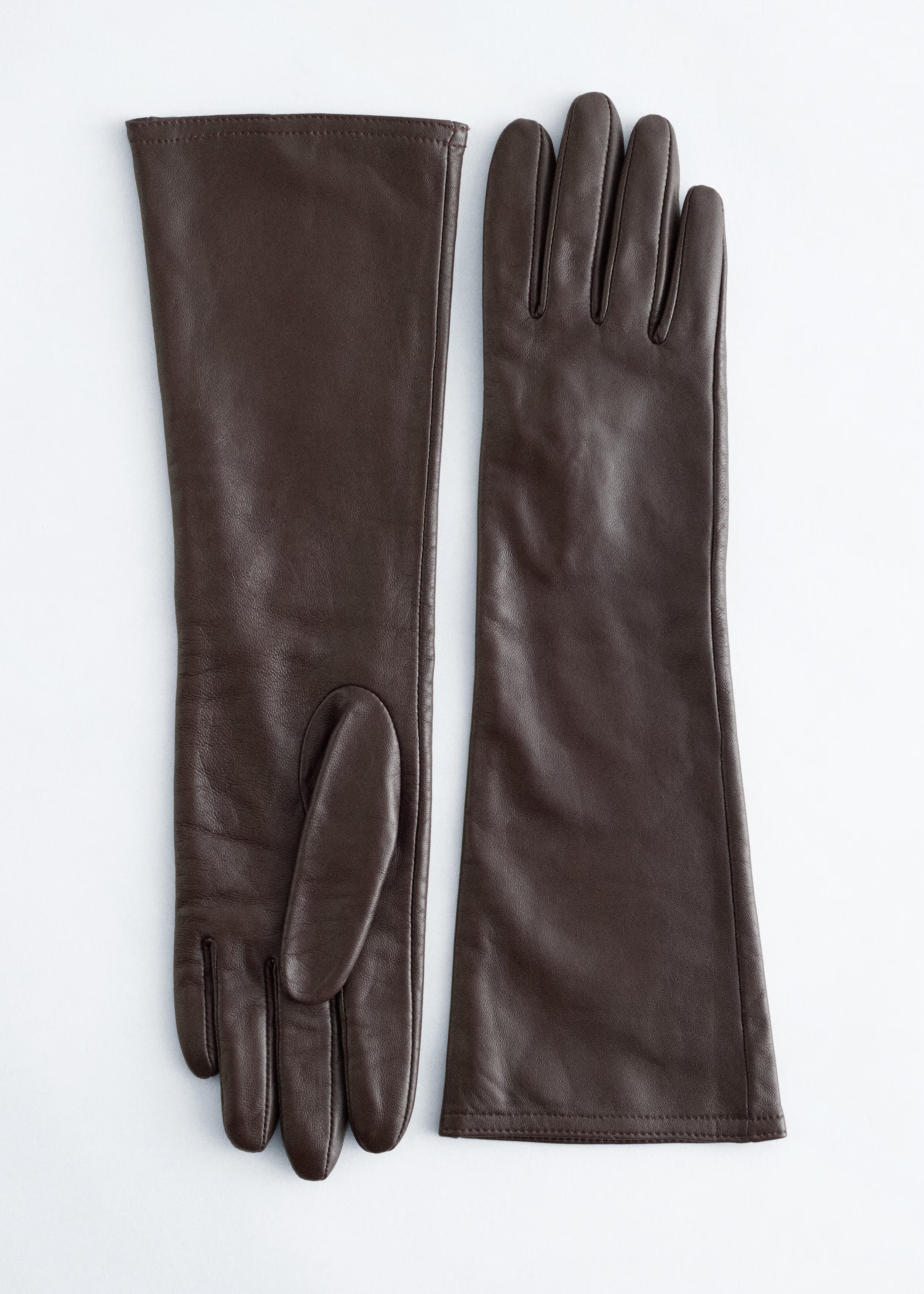 Chocolate Brown Kayla Leather Gloves Clothing Ellaé Lisqué