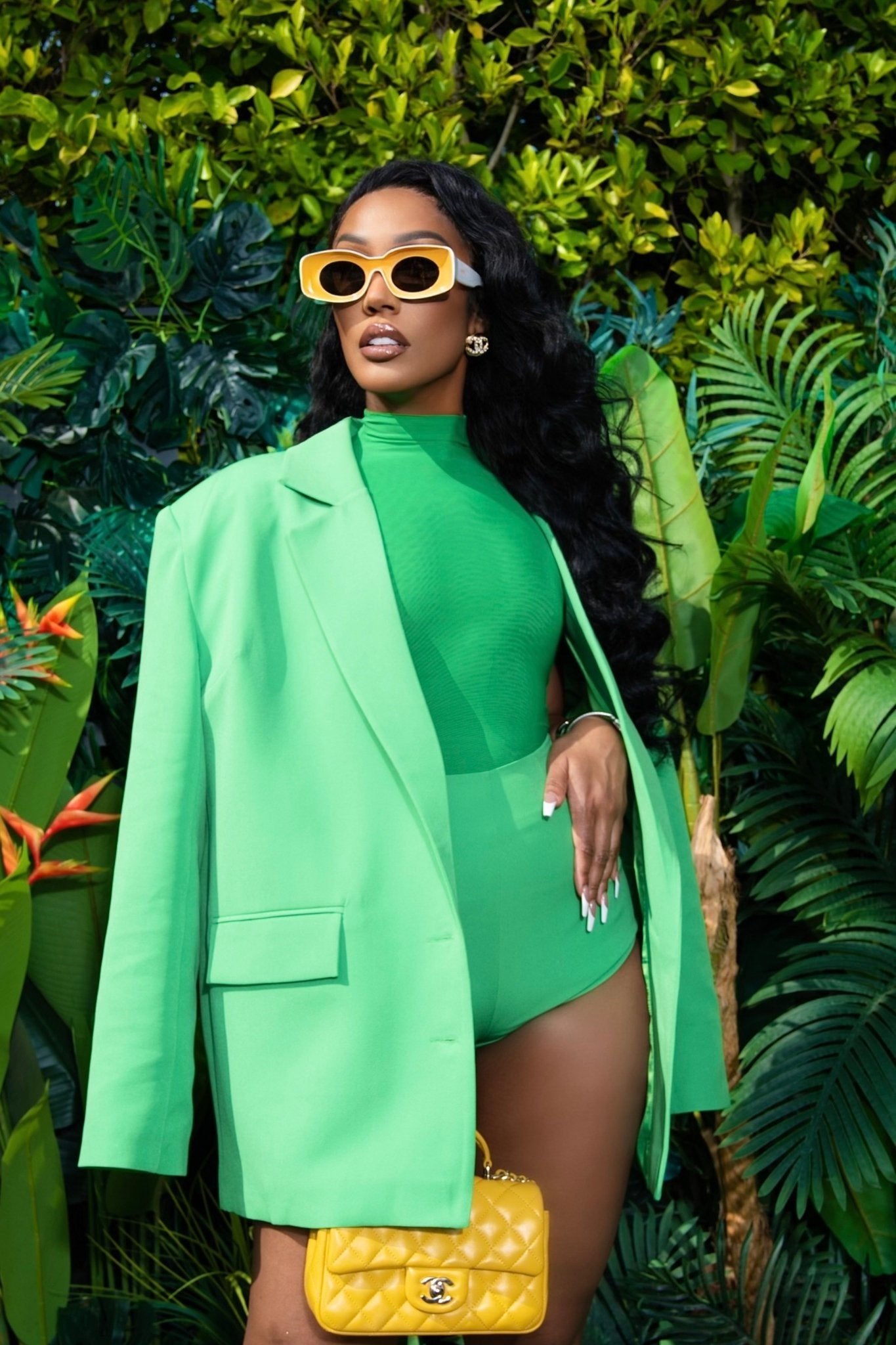 Nia Green 3-Piece Blazer Shorts Set Clothing Ellaé Lisqué