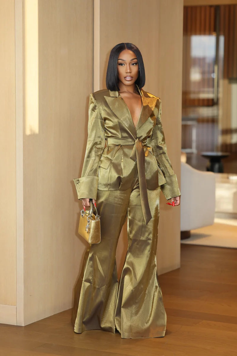 Class of Its Own Green Suit Ellaé Lisqué