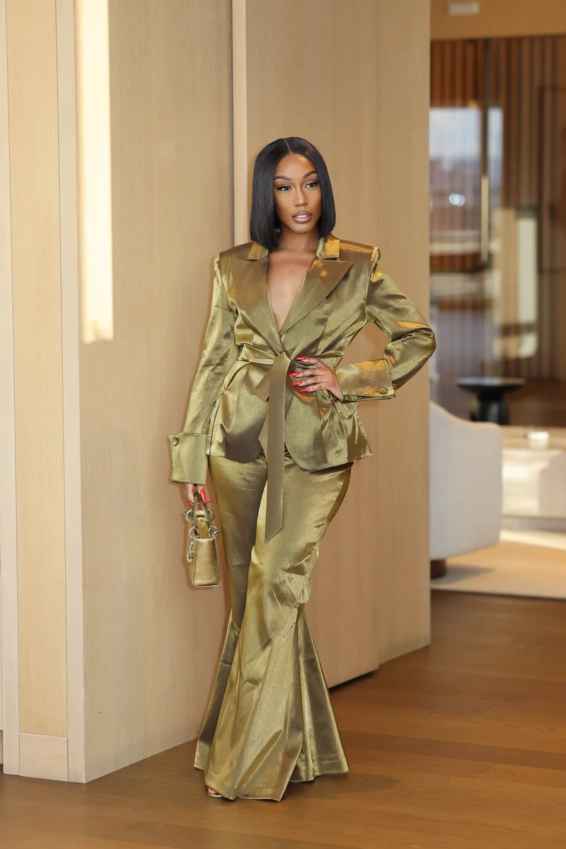 Class of Its Own Green Suit Ellaé Lisqué