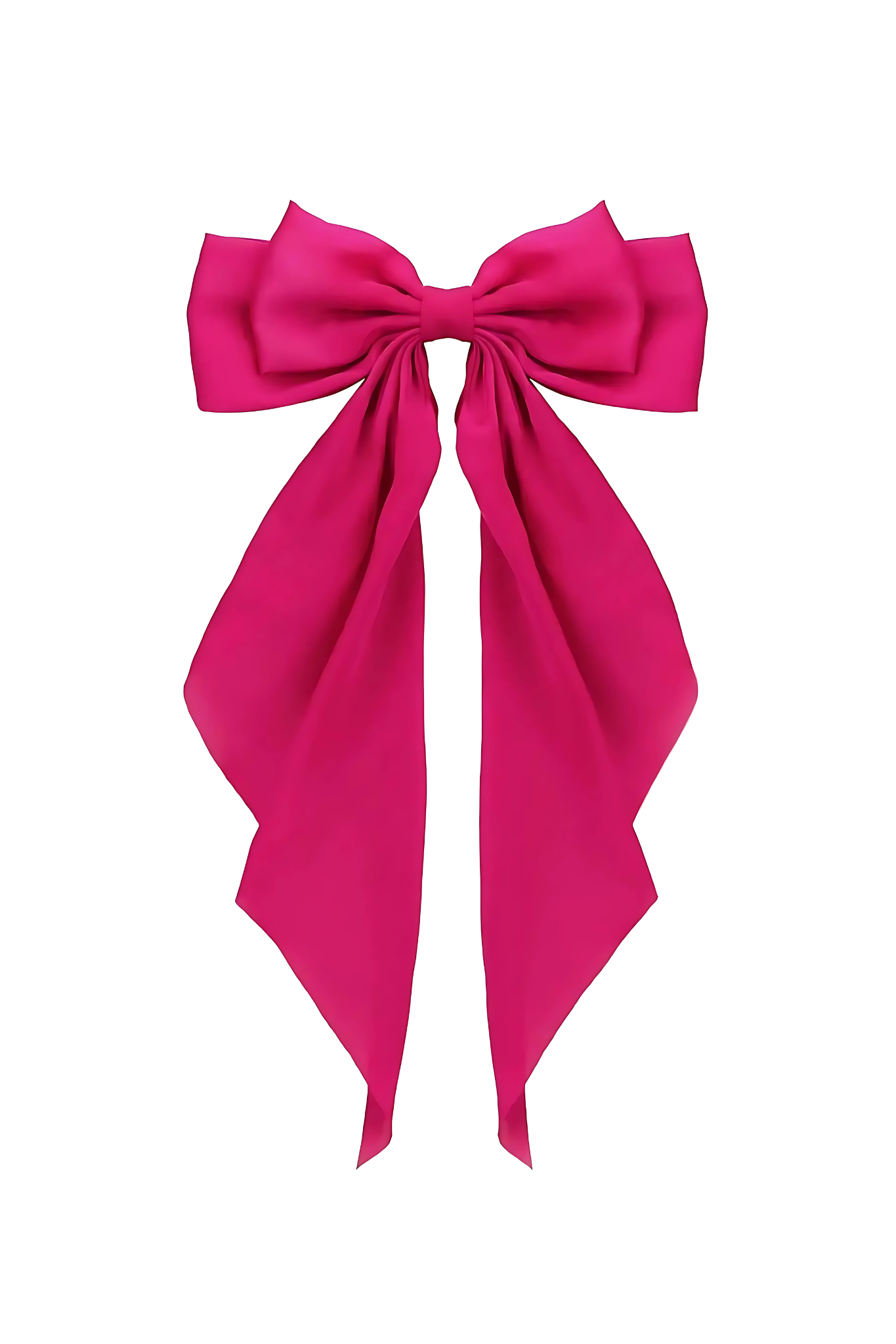 Hot Pink Silky Satin Hairbow Apparel & Accessories Ellaé Lisqué