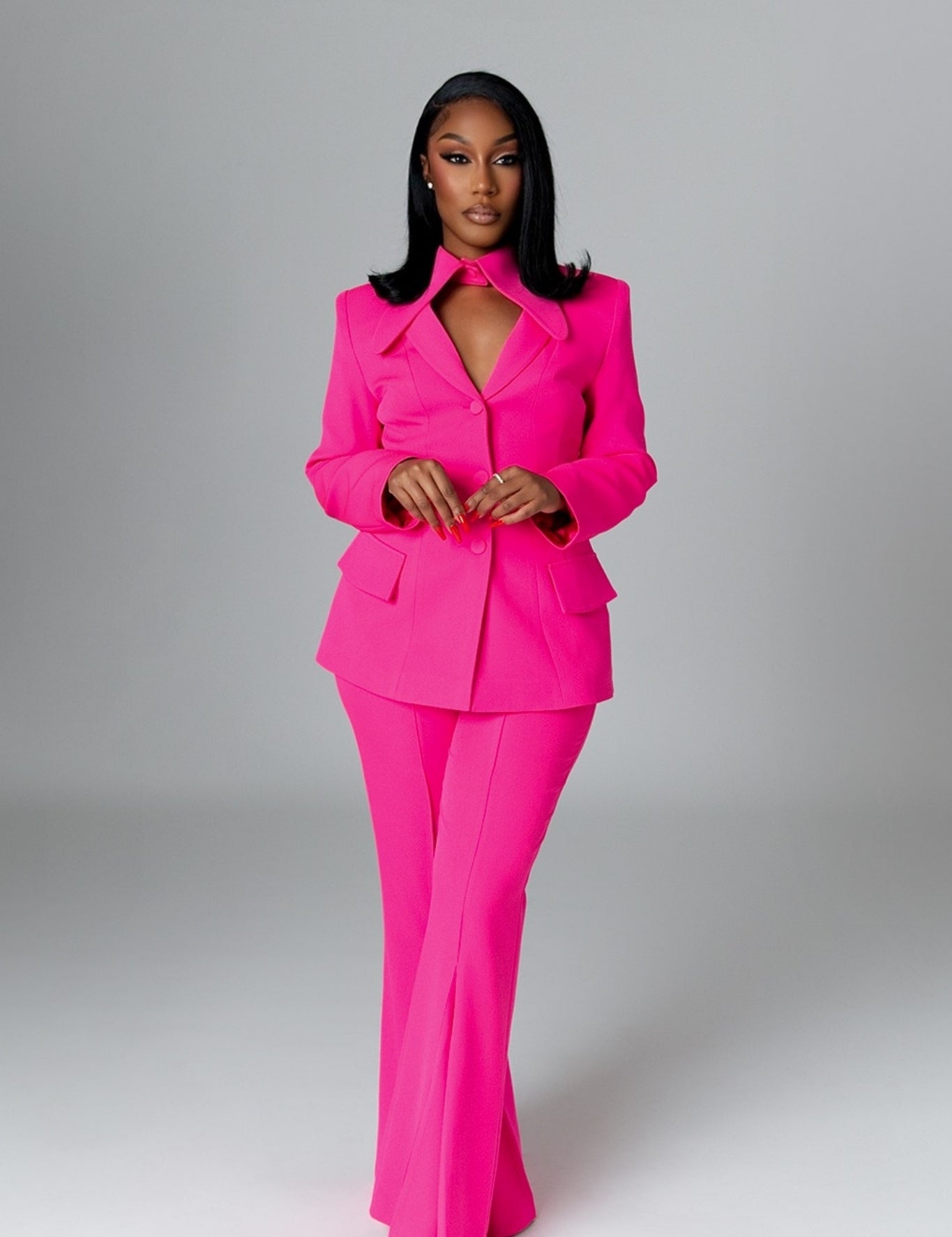 Monet Hot Pink Power Suit Clothing Ellaé Lisqué