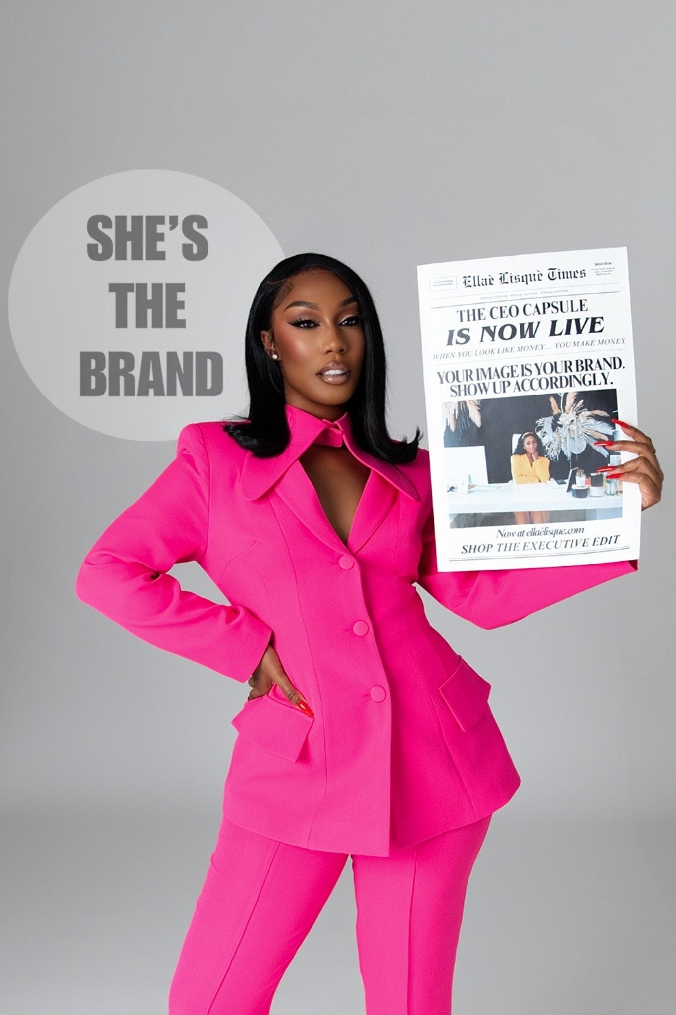 Monet Hot Pink Power Suit Clothing Ellaé Lisqué