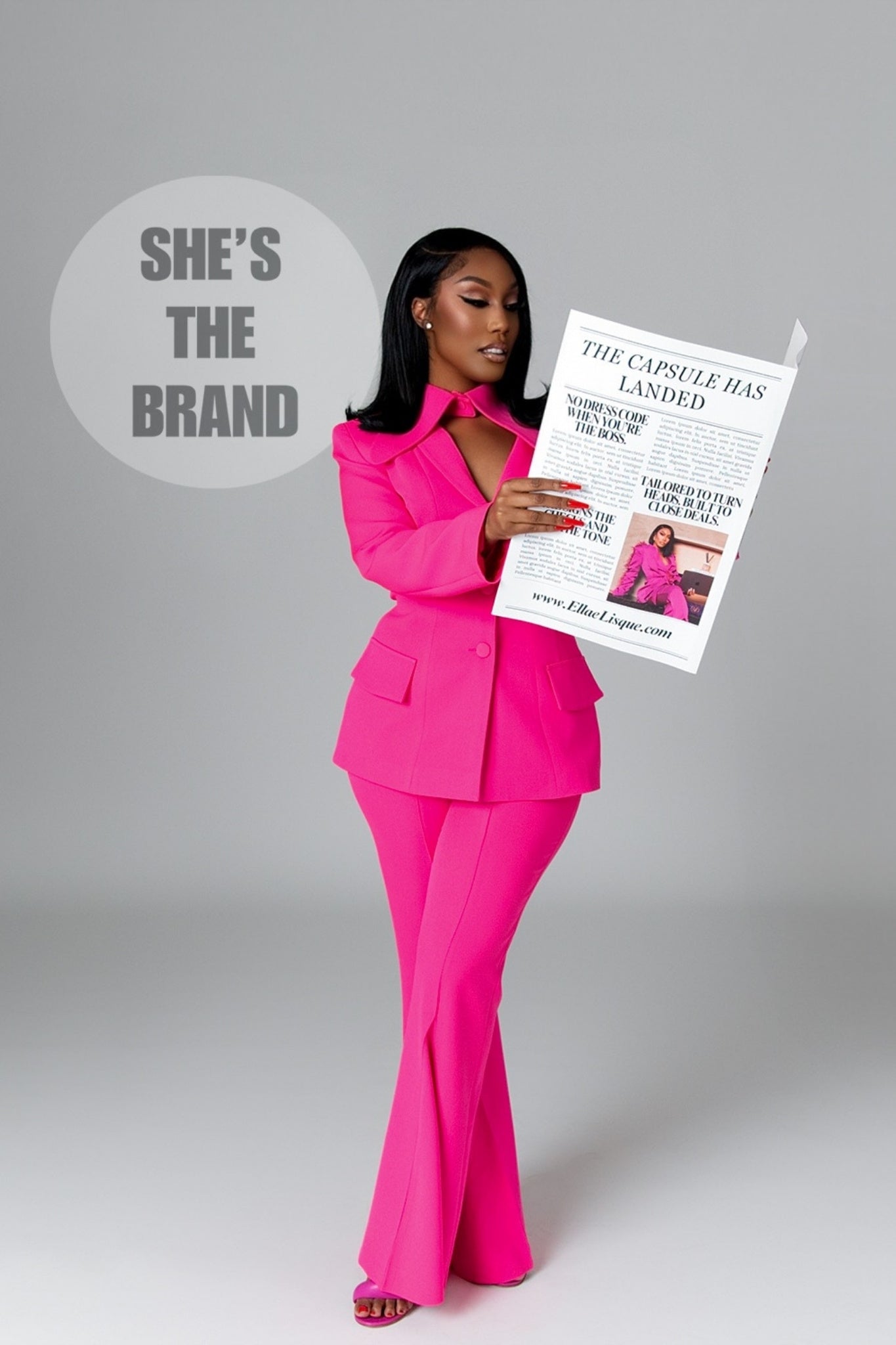 Monet Hot Pink Power Suit Clothing Ellaé Lisqué