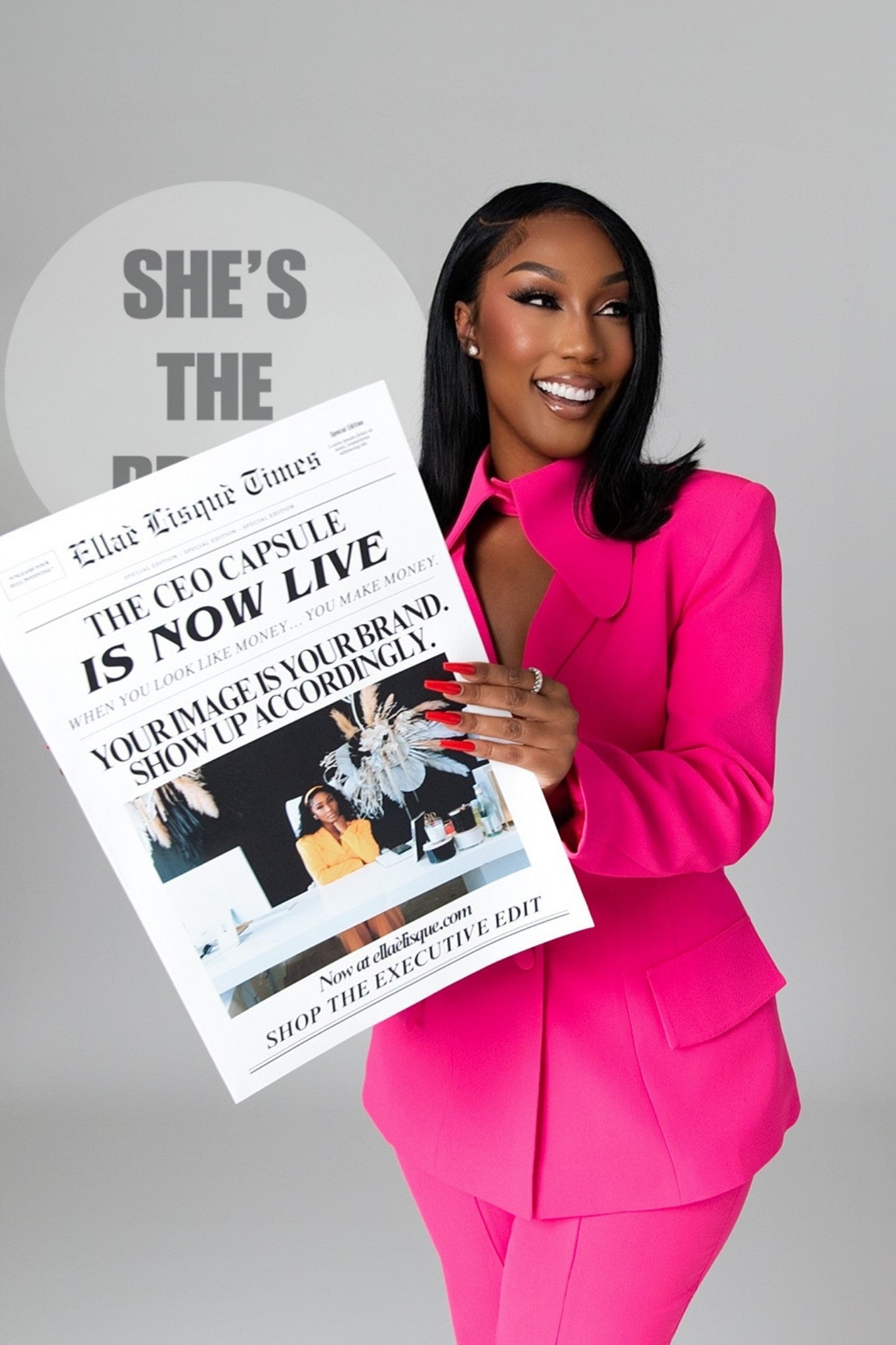 Monet Hot Pink Power Suit Clothing Ellaé Lisqué