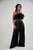 Mila Black Feather Top
