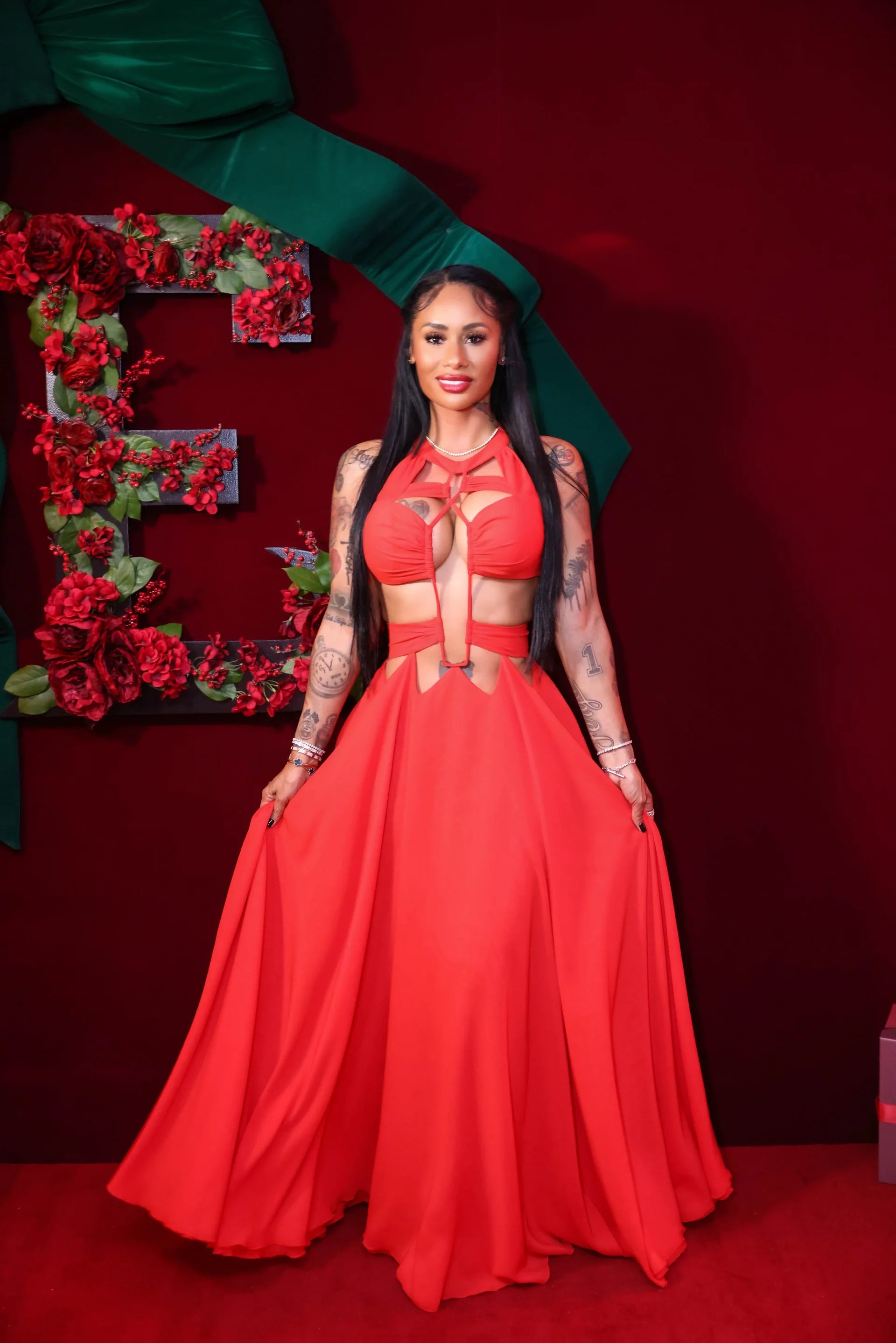 Summer Stunner Red Chiffon Maxi Dress Dresses Ellaé Lisqué