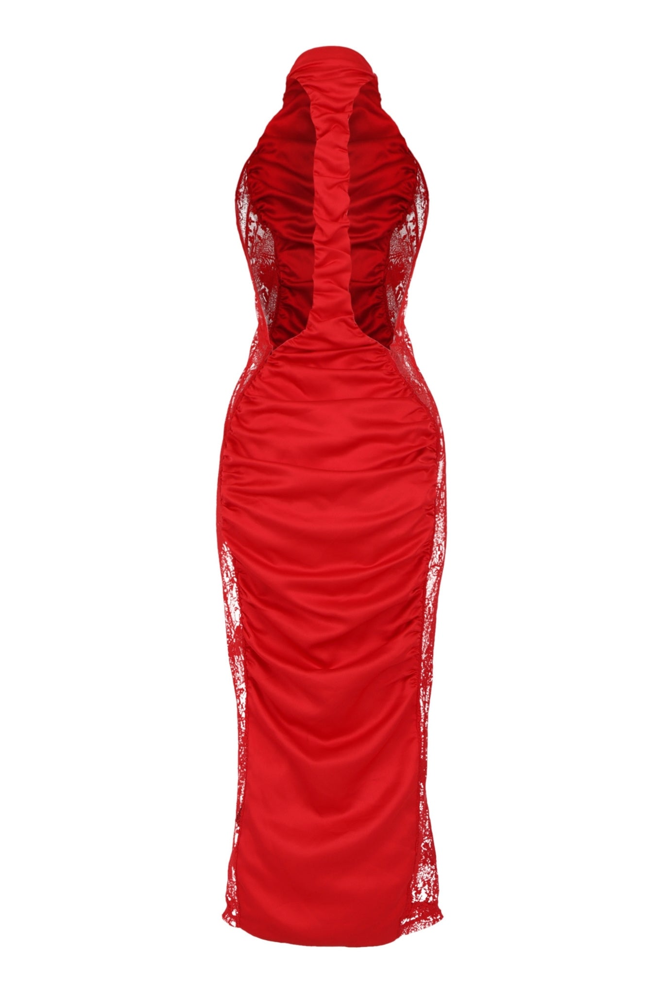 Intrigue Him Red Lace Satin Dress Clothing Ellaé Lisqué