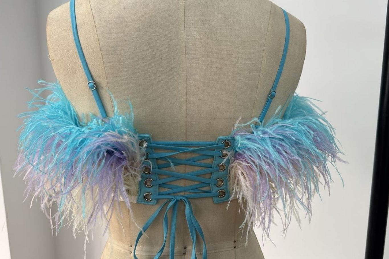 Mila Multi-Color Feather Top Clothing Ellaé Lisqué