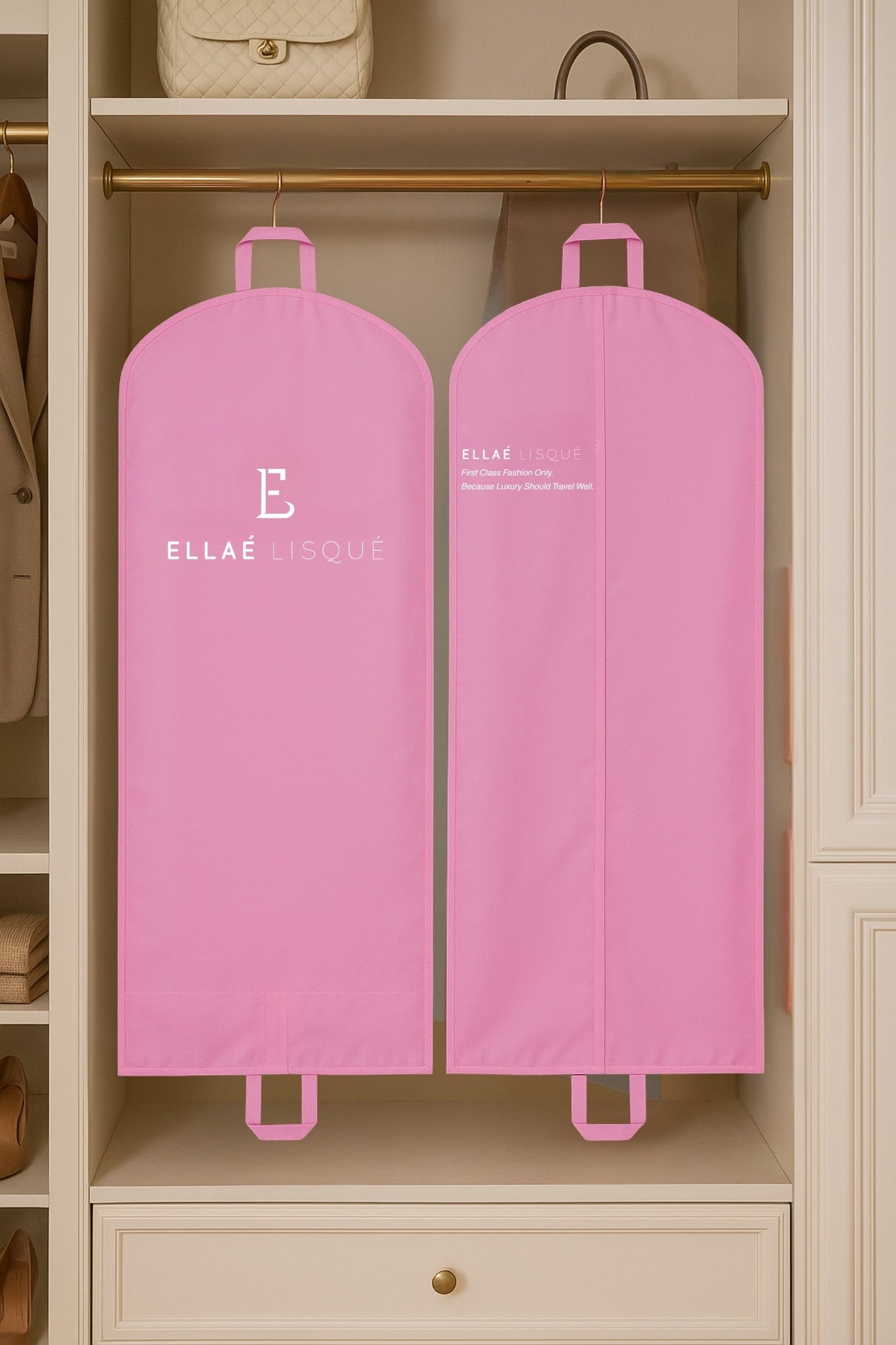 Pink Garment Bag Apparel & Accessories Ellaé Lisqué