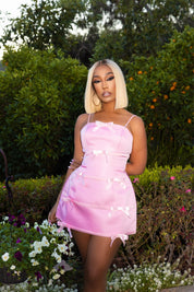 Layla Pink Bow Dress Clothing Ellaé Lisqué