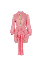 Sweet Embrace Pink Lace Dress Clothing Ellaé Lisqué