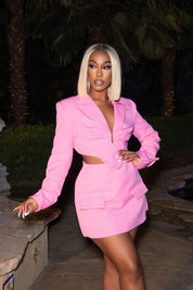 Roxie Pink Skirt Suit Clothing Ellaé Lisqué