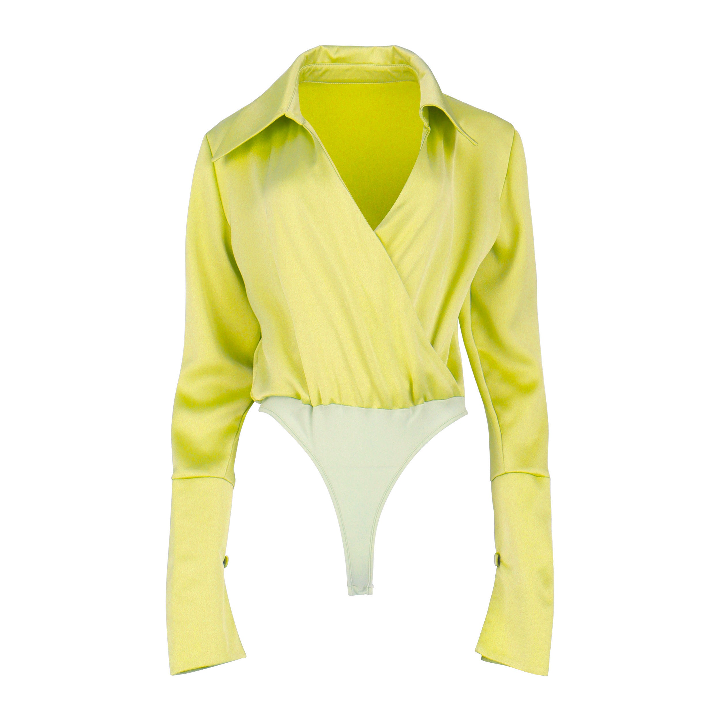 SS She's Expensive Bodysuit Chartreuse Ellaé Lisqué