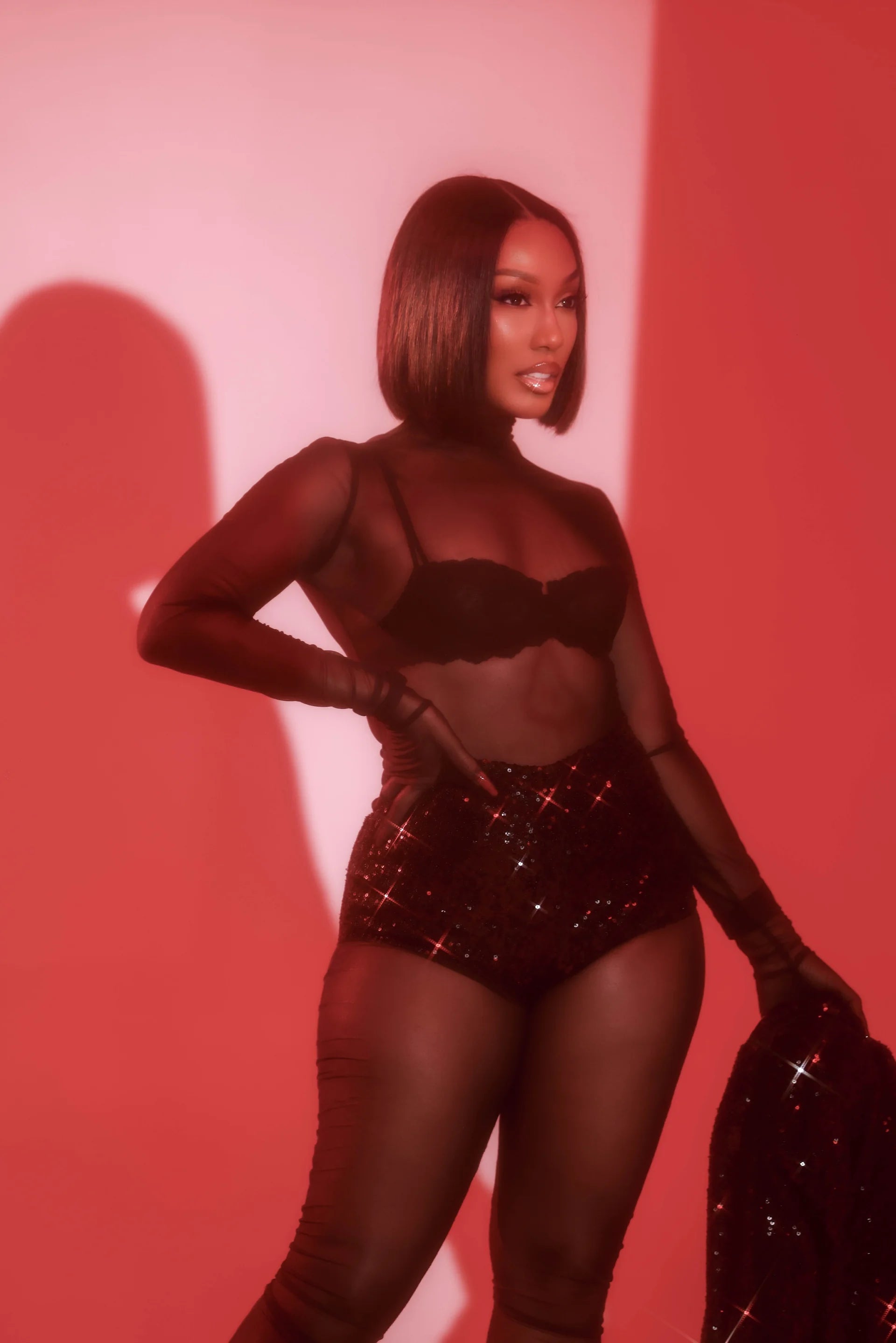 Nia Black 2-Piece Blazer Shorts Set Clothing Ellaé Lisqué