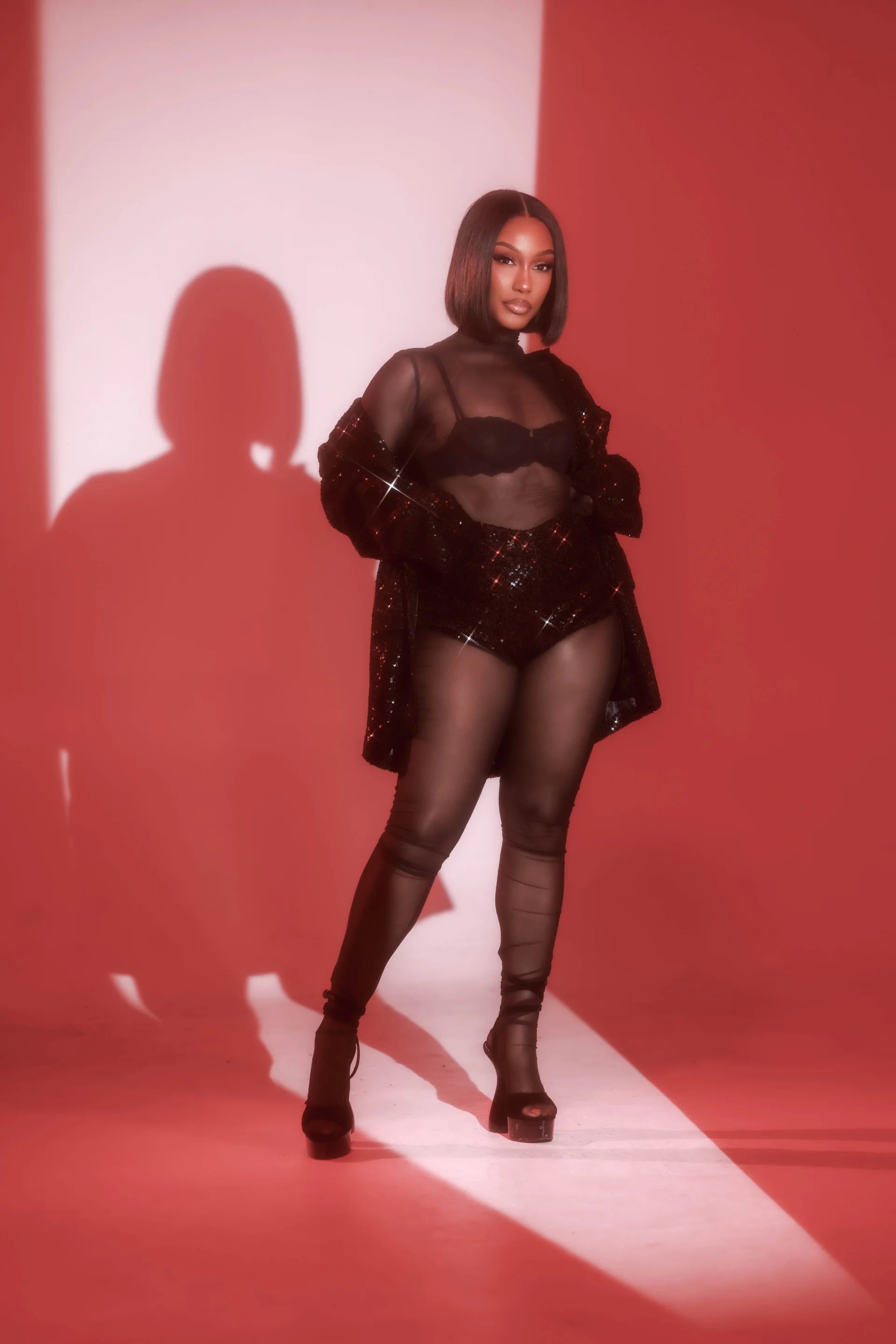 Nia Black 2-Piece Blazer Shorts Set Clothing Ellaé Lisqué