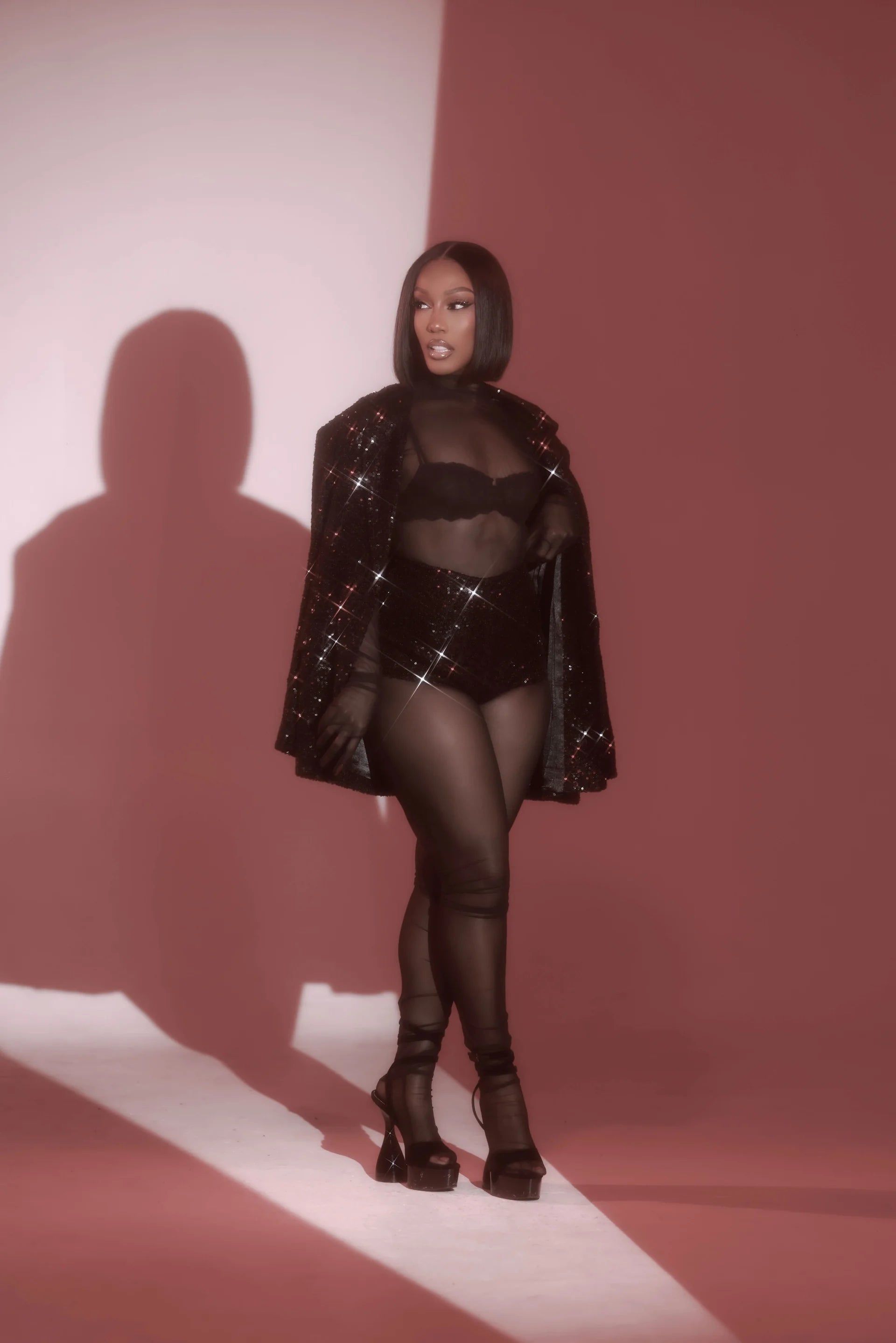 Nia Black 2-Piece Blazer Shorts Set Clothing Ellaé Lisqué