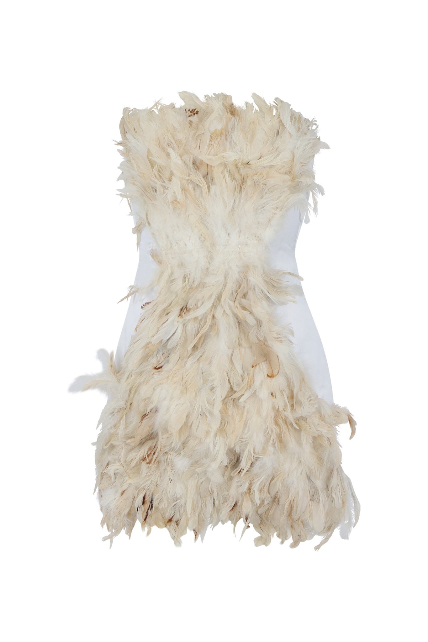 White Swan Strapless Feather Dress Clothing Ellaé Lisqué
