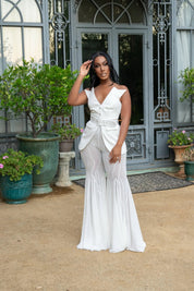 Forever in Love White Mesh Pant Set Clothing Ellaé Lisqué
