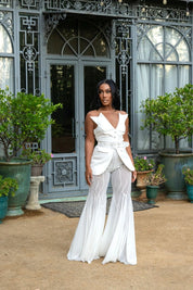 Forever in Love White Mesh Pant Set Clothing Ellaé Lisqué