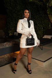 Boss Chic White Blazer Dress Clothing Ellaé Lisqué